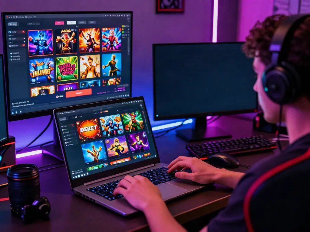 Online gaming experience on http://debet-onl.com showcasing vibrant game graphics and user interaction.