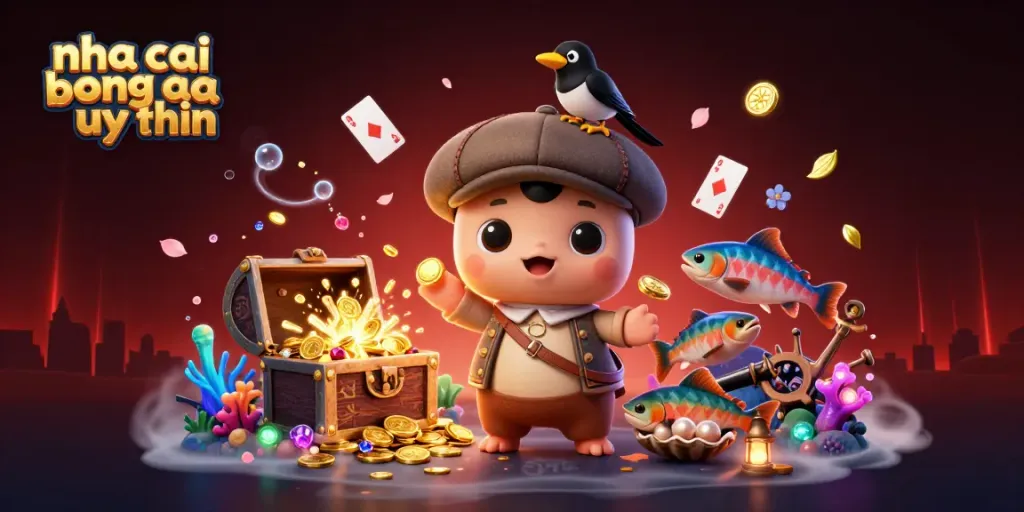 Experience the fun of nha cai bong da uy tin with this vibrant 3D digital illustration.