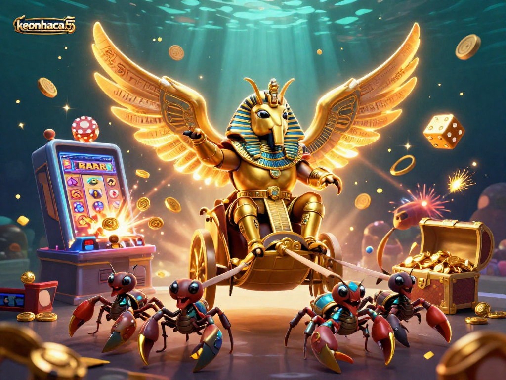 Engage with the fascinating world of keonhacai55 casino gaming, featuring dynamic characters and vibrant gaming elements.