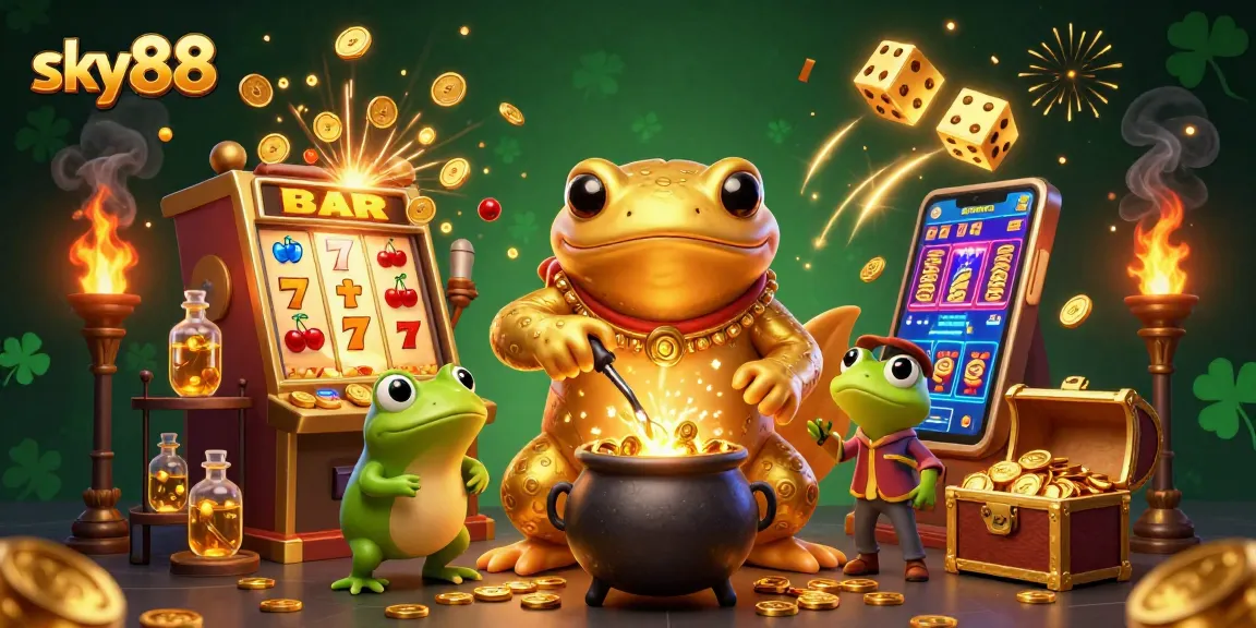Experience thrilling casino action with sky88’s golden characters and dynamic game elements.